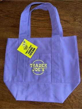 Lavender Canvas Tote Bag NWT